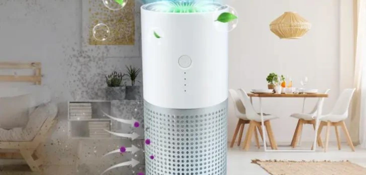 Blast Auxiliary Premium HEPA Air Cleaner air inside room before and afrer